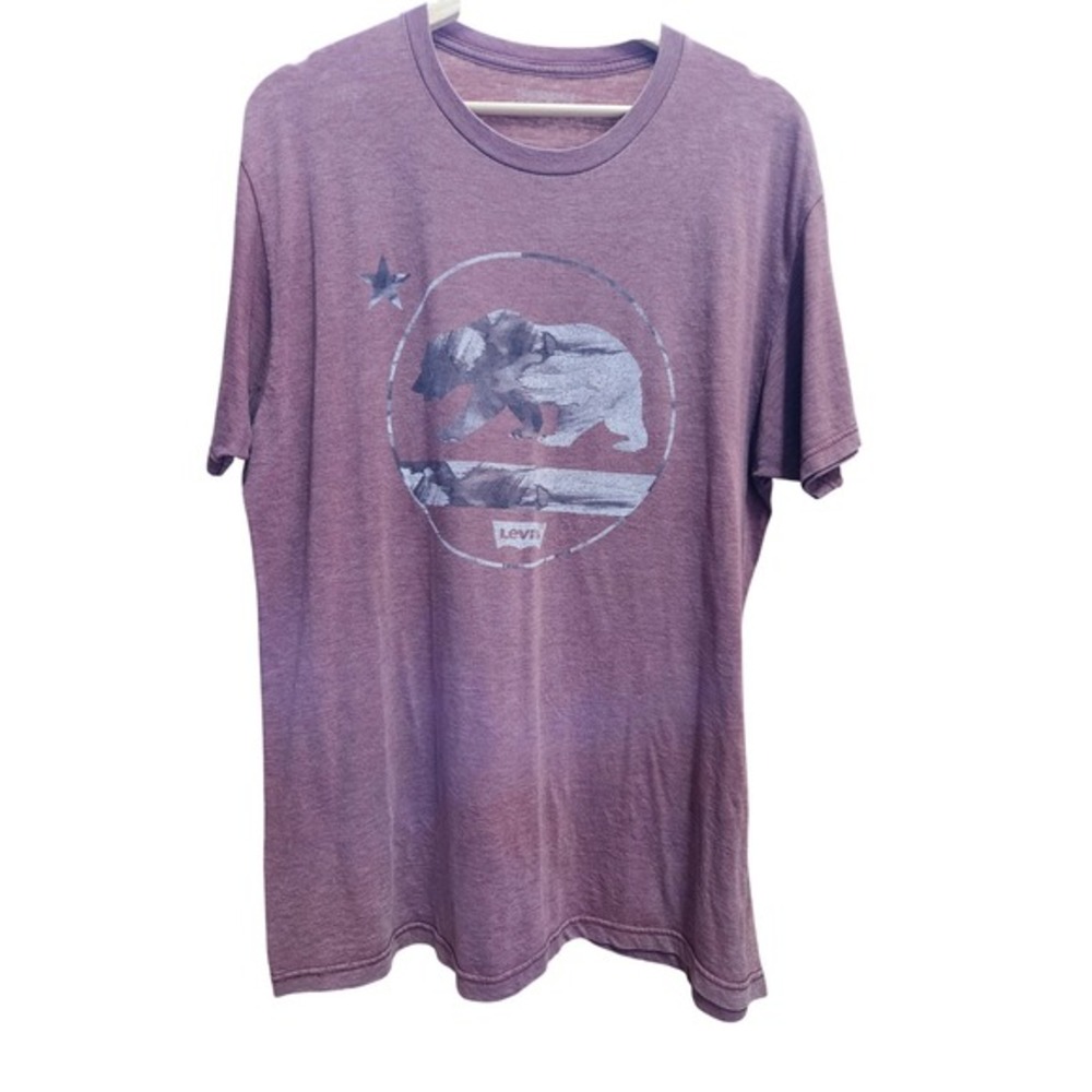 Levis California Bear‎ Graphic T-Shirt Crew Neck Tee Mens